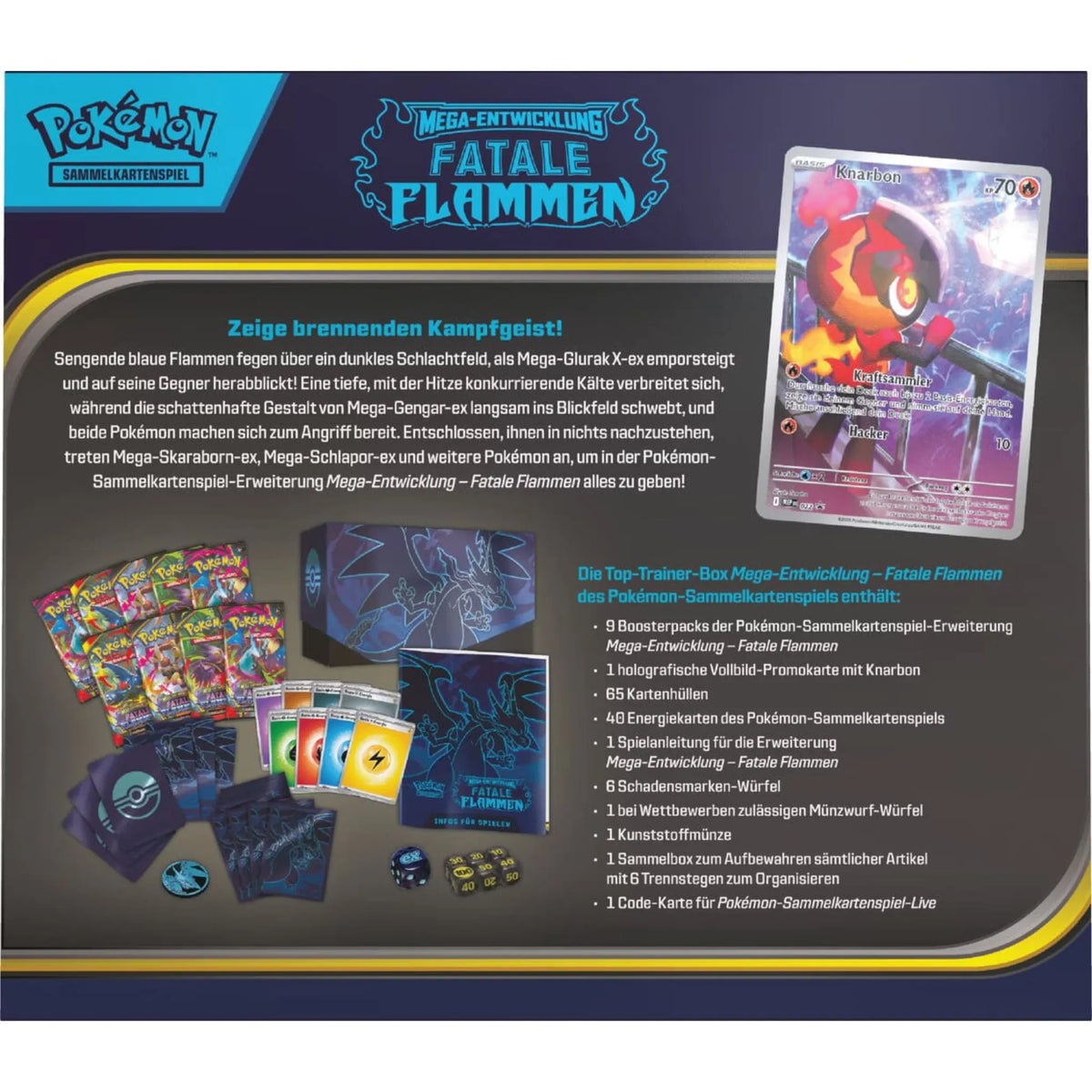 Pokemon Fatale Flammen Top Trainer Box