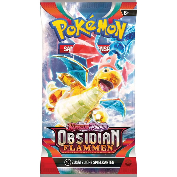 Pokémon Boosterpack Obsidianflammen - Dragoran Artwork