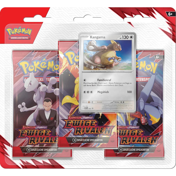 Pokémon Ewige Rivalen 3 Pack Blister Kangama Promokarte