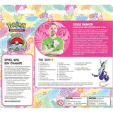 Rückseite des Weltmeisterschaftsdeck  von Jesse Parker mit Profil, Deckliste und Turnierdetails