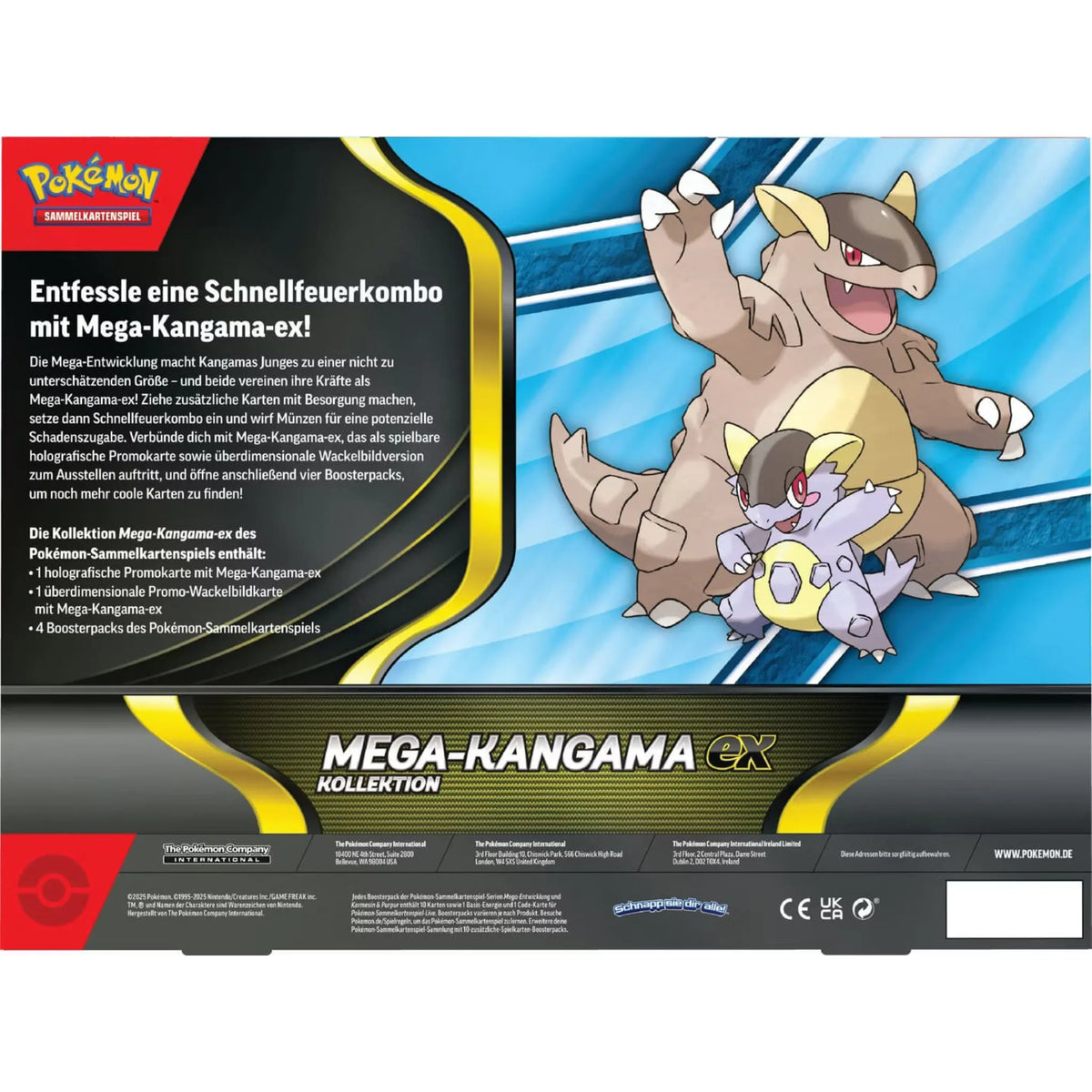 Pokemon Mega Kangama ex Kollektion DE