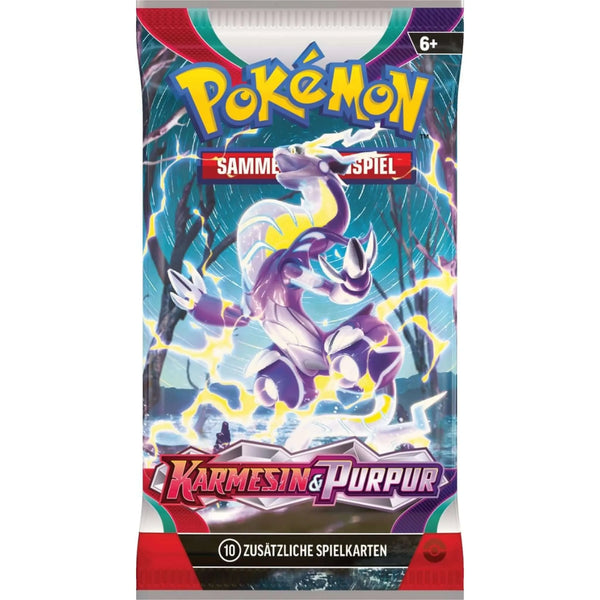 Pokémon Karmesin & Purpur Boosterpack – Miraidon Artwork, offizielles Sammelkartenspiel (Deutsch)