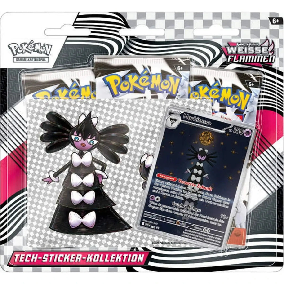 Pokemon Weiße Flammen Tech Sticker Kollektion