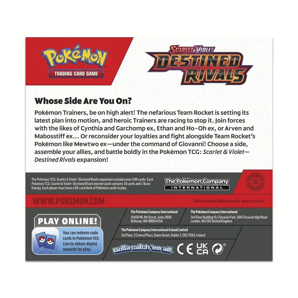 Pokemon Destined Rivals Booster Display SV10 EN