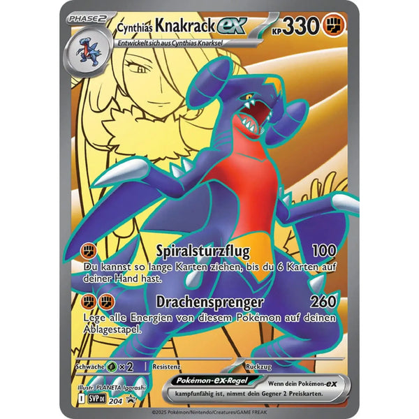 Knakrack EX Promokarte – glänzende Kampf-Pokémon Karte aus der Premium-Kollektion