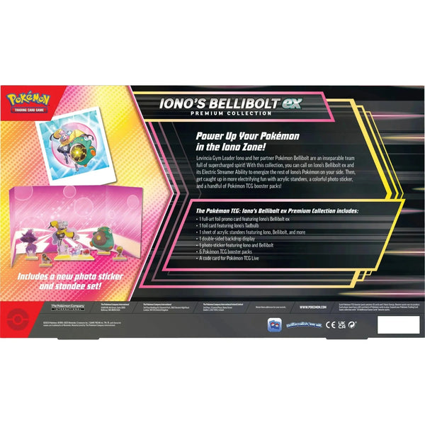 Pokemon Iono's Bellibolt ex Premium Collection Englisch Rückseite