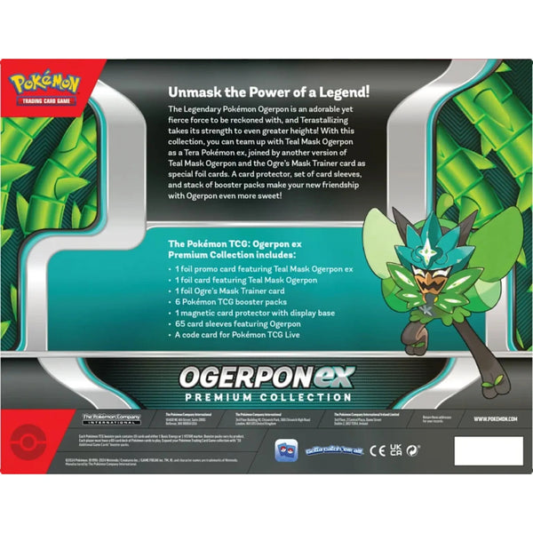 Pokemon Ogerpon ex Premium Collection Englisch Sealed Rückseite