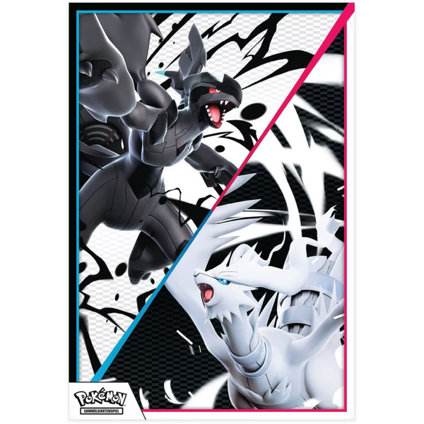 Pokémon Schwarze Blitze & Weiße Flammen Poster‑Kollektion – Poster mit Zekrom und Reshiram