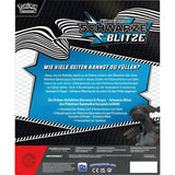 Rückseite der Schwarze Blitze Ordner-Kollektion mit Produktbeschreibung und Details