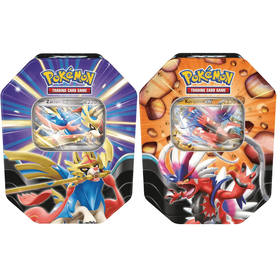 Pokemon Zacian ex und Koraidon ex Tin Deutsch