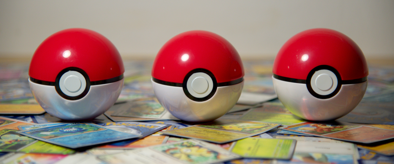 3 Pokebälle auf Pokemon Karten